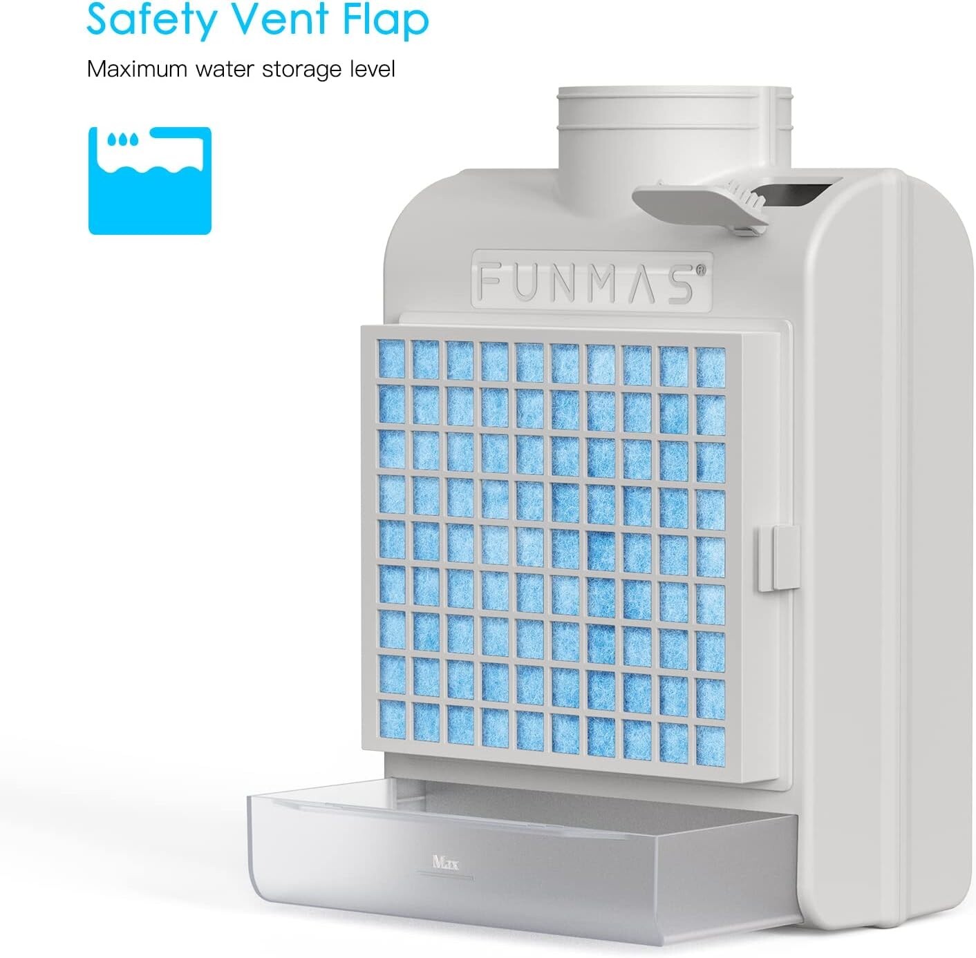 Efficient Indoor Dryer Vent with Water Drawer & Safety Flap for Clean Air