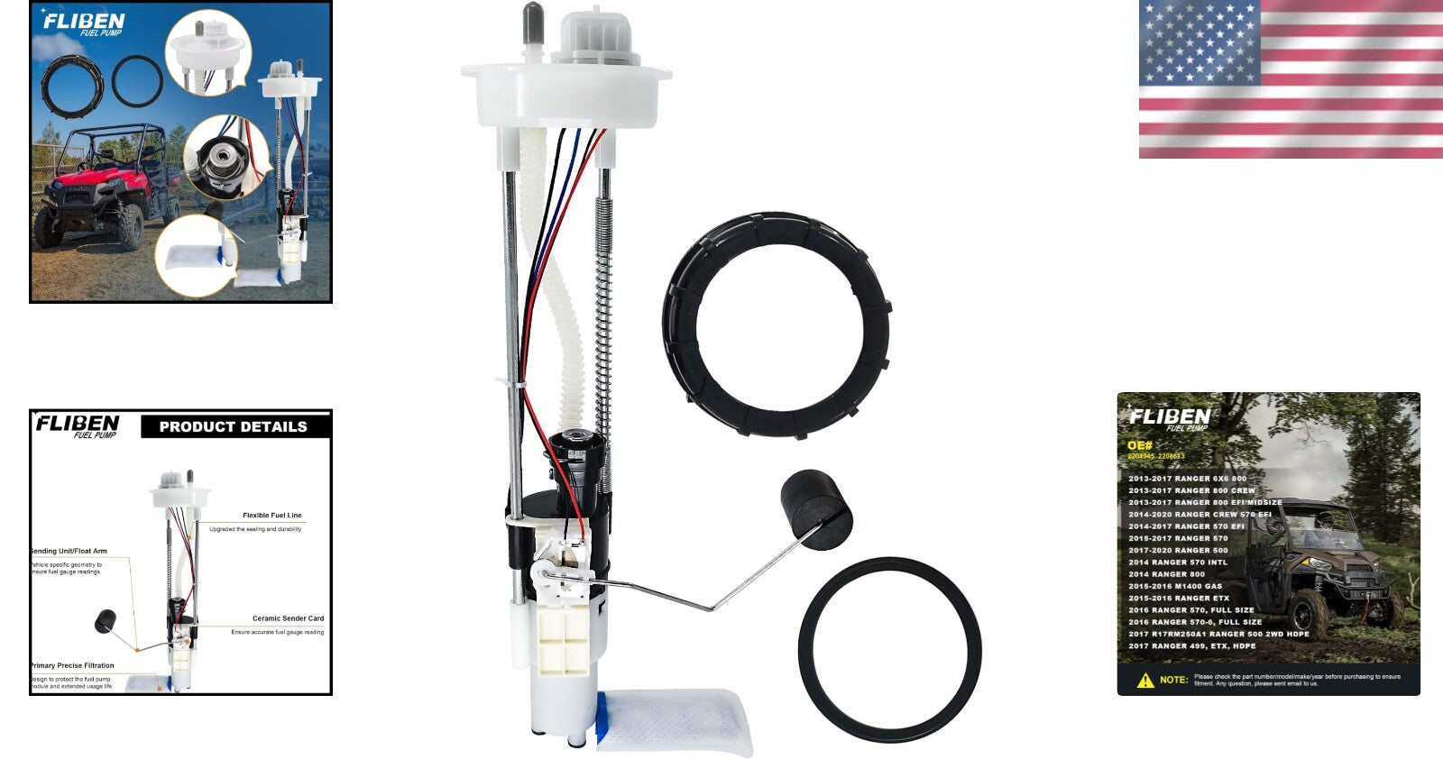 Replacement Fuel Pump for 2013-2017 Ranger 800 & 570 CREW – Warranty Included