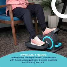 Load image into Gallery viewer, Whisper-Quiet Compact Elliptical with Upper Body Resistance - Ideal for Home Use