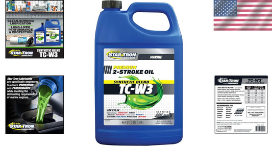 Eco-Friendly TC-W3+ 2-Cycle Engine Oil - Cleaner Burning Formula - 1 Gallon