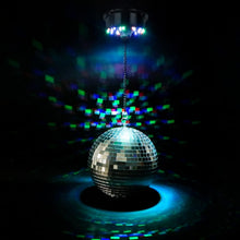 Load image into Gallery viewer, Fun Disco Mirror Ball with 18 LEDs &amp; 6RPM Motor - Perfect for Parties &amp; Clubs