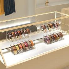 Load image into Gallery viewer, Clear Acrylic Belt Storage Holder with Display Stand - Organize with Elegance