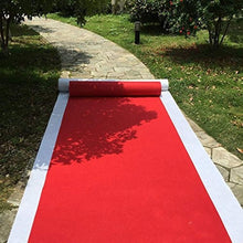 Load image into Gallery viewer, Versatile 30ft Red Wedding Carpet Runner - Easy to Cut &amp; Customize for Events