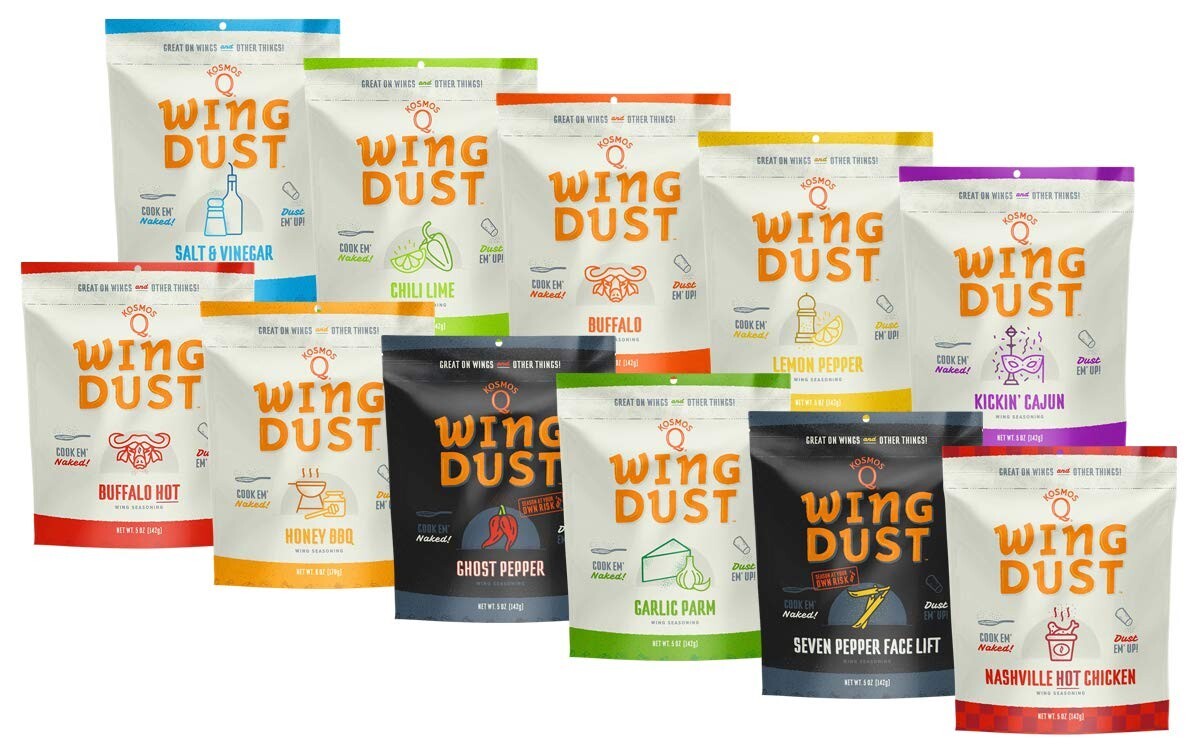 Easy-to-Use Wing Seasoning Variety - Perfect for Chicken and Beyond, 11 Flavors