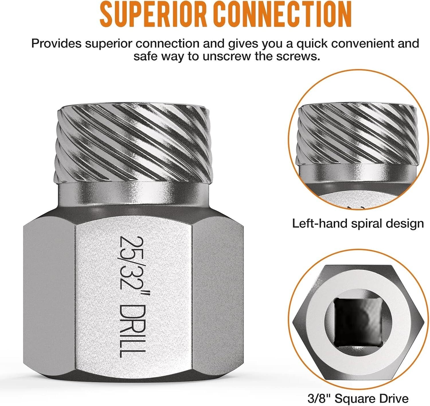 Multi-Application Screw Extractor Set - 27 PCS 3/8” Drive for All Needs