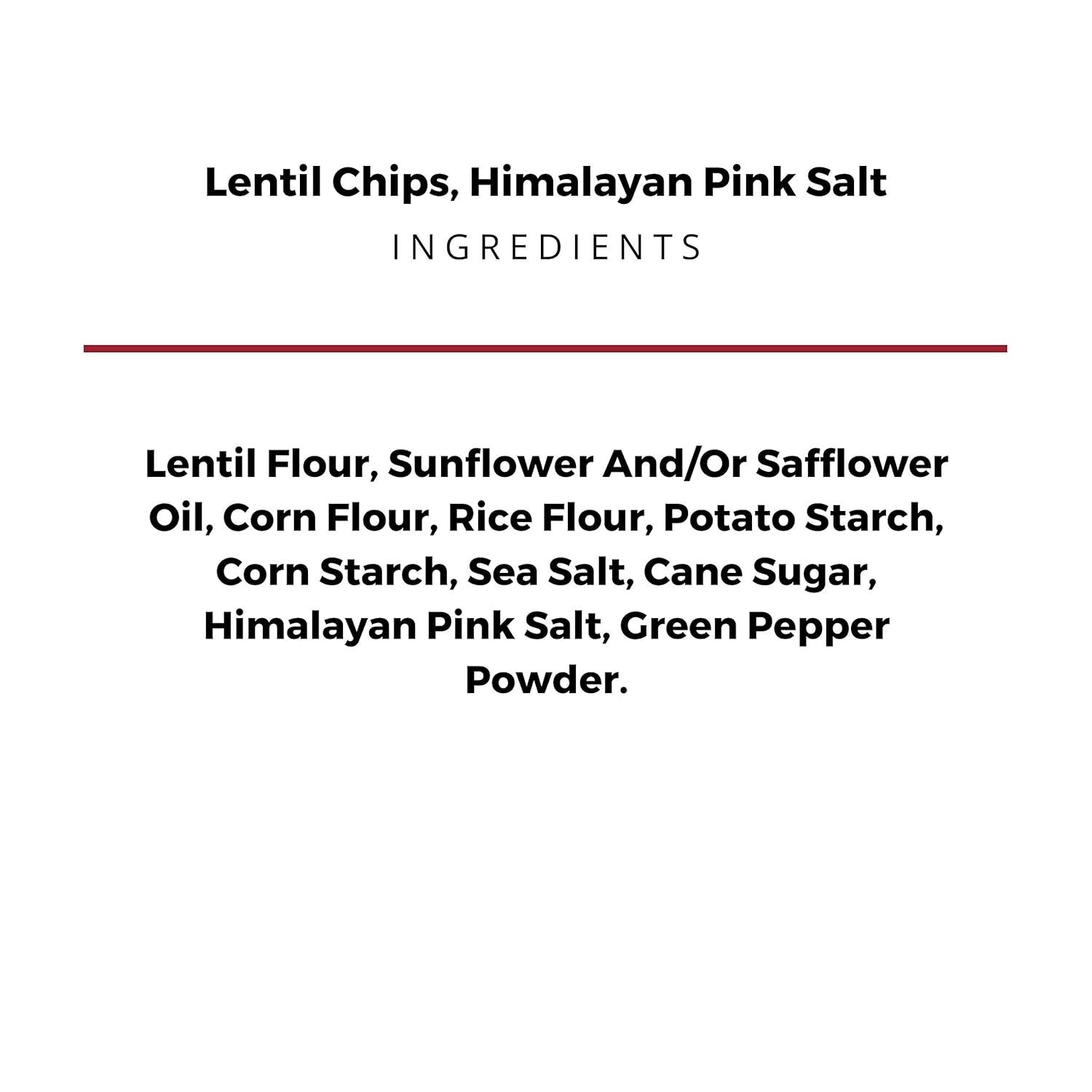 Lentil Chips Multipack: Gluten-Free, Non-GMO 6 Ounce Packs - Ideal Snack