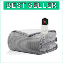 Load image into Gallery viewer, ETL Certified Plush Electric Blanket 72"x84" - Over-Heat Protection for Safety