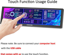 Load image into Gallery viewer, 8.8 Inch Touchscreen Monitor - HD IPS Display for Raspberry Pi and PC Monitoring