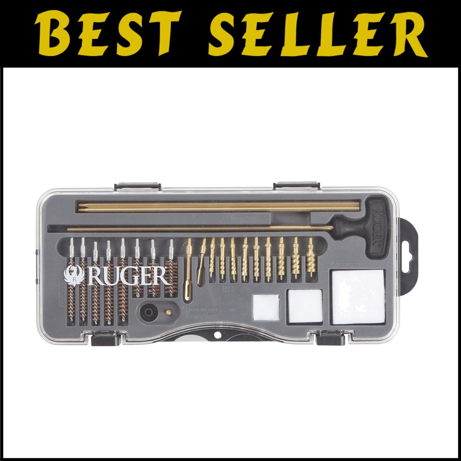 15-Piece Ruger Handgun Cleaning Kit - Lightweight Toolbox with Accessories