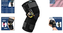 Load image into Gallery viewer, X-Large Adjustable ROM Knee Brace with Locking Dials &amp; Stabilizers for Recovery