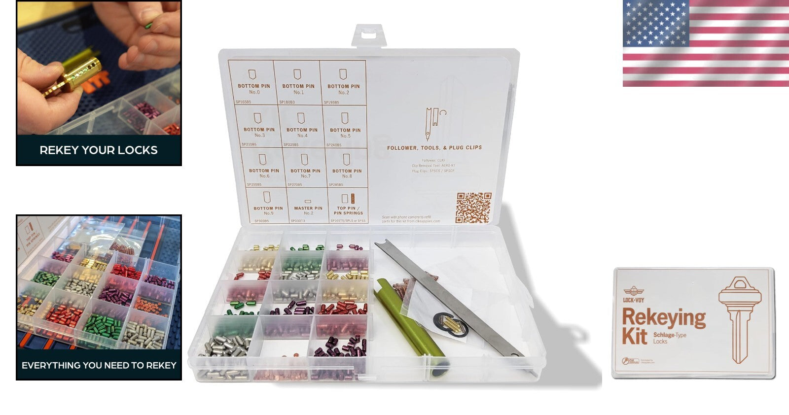 Comprehensive Lock Pinning Kit: 50 Bottom & Top Pins for Security Professionals