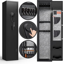 Load image into Gallery viewer, Secure 3-5 Gun Cabinet with Adjustable Racks - Quick Access for Home Protection