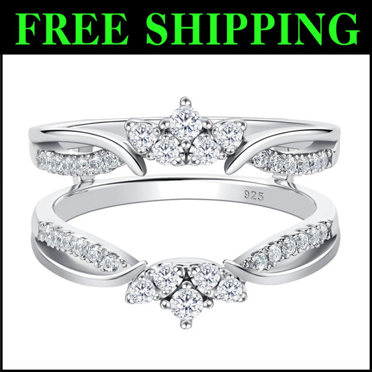 Women’s Stunning Rose Gold Plated Ring Enhancer - Perfect for Engagement Rings