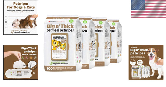 Gentle Organic Pet Wipes - 400 Count for Dogs & Cats, Perfect for Face and Ears