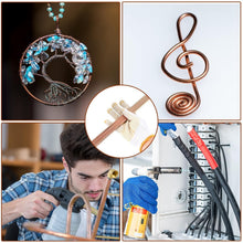 Load image into Gallery viewer, 50-Piece Solid Copper Rods 11.8'' Long, 0.12'' Diameter for Versatile Crafts