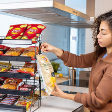 Load image into Gallery viewer, Compact Countertop Snack Organizer - Tiered Rack for Chips and Candy Display
