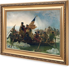 Load image into Gallery viewer, Framed Emanuel Leutze 'Washington Crossing the Delaware' Giclee Art – 30x22