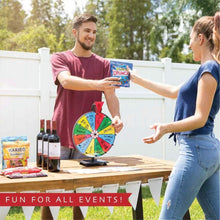Load image into Gallery viewer, Interactive 12" Prize Wheel - Carnival Game with Dry Erase Faces &amp; Marker Set