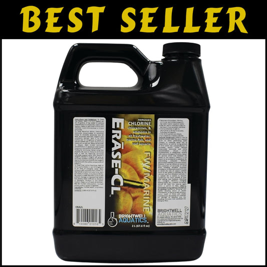 Erase-Cl: Chloramine, Chlorine & Ammonia Remover for Fish Tanks - 67.6 fl oz