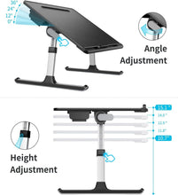 Load image into Gallery viewer, Lightweight X-Large Laptop Bed Tray: Adjustable, Foldable for Comfort and Style