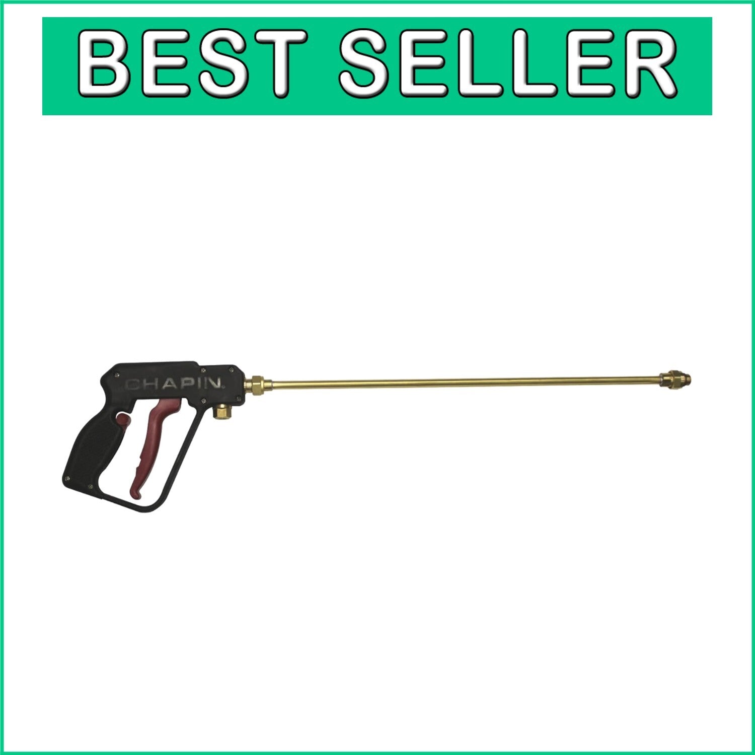 Chapin Xtreme 19" Dripless Shut-Off Wand with Comfortable Poly Handle - 2 Ports