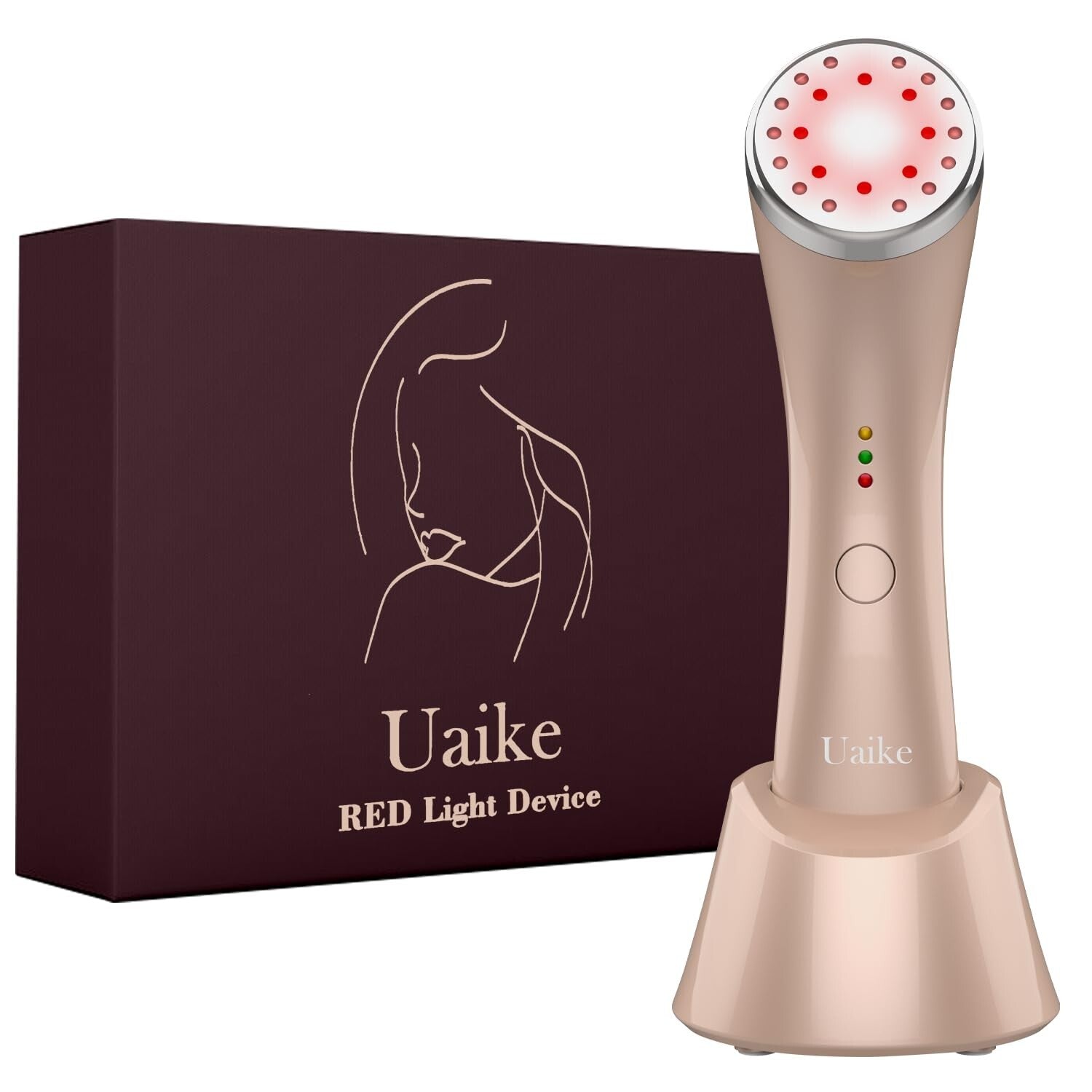 Rechargeable LED Red Light Therapy Device for Anti-Aging Skin Care Solutions