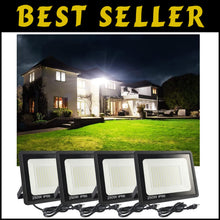 Load image into Gallery viewer, Versatile 4-Pack 250W Outdoor LED Work Lights - Waterproof with Adjustable Mount