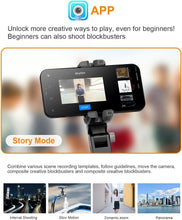 Load image into Gallery viewer, Innovative Smartphone Gimbal with 360° Rotation &amp; Adjustable Lights for Creators