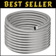 Load image into Gallery viewer, High-Pressure 20FT Silver 8AN Braided Fuel Line - Ideal for Professionals