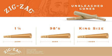 Load image into Gallery viewer, Pre Rolled Cones Bulk Pack - 900 Unbleached Flax Cones, Tips &amp; Tubes Included