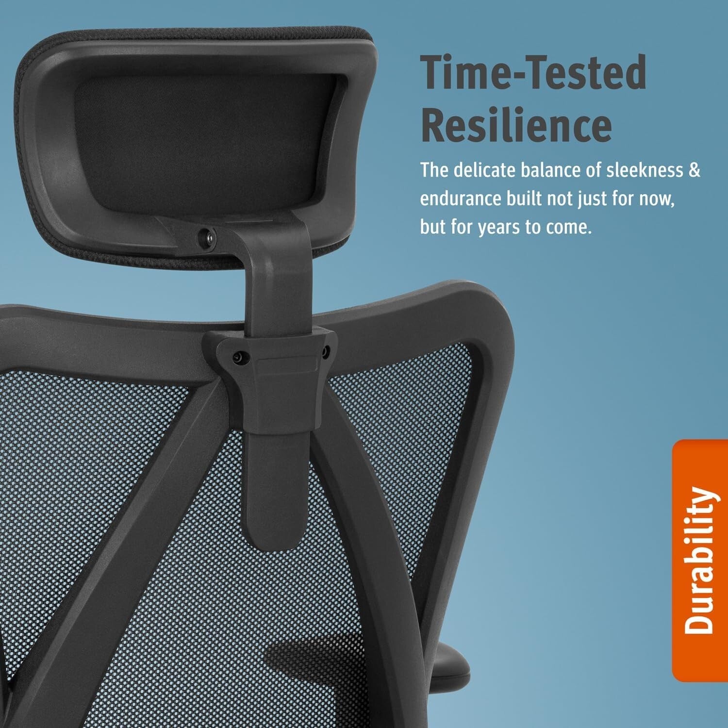 Ergonomic Office Chair with Adjustable Lumbar Support & Rollerblade Wheels