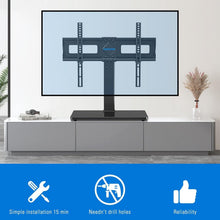 Load image into Gallery viewer, Universal Height Adjustable TV Stand for 37-75 Inch TVs - Swivel &amp; Tilt Design