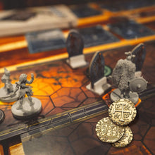Load image into Gallery viewer, Authentic Gold Pirate Doubloons - 1.18 Inch Coins for Games and Celebrations