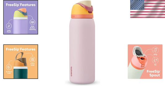 40 oz Insulated Stainless Steel Water Bottle with Straw - Candy Store Color