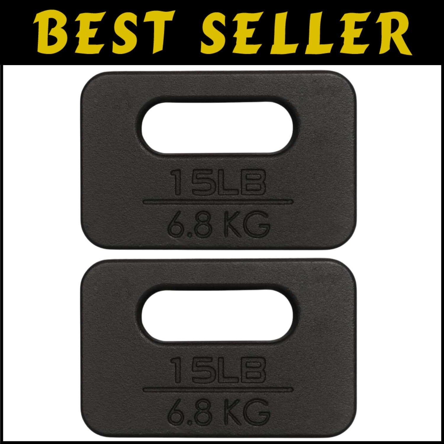 Durable 15LB Ruck Weight Plates with Comfortable Grip for Enhanced Workouts