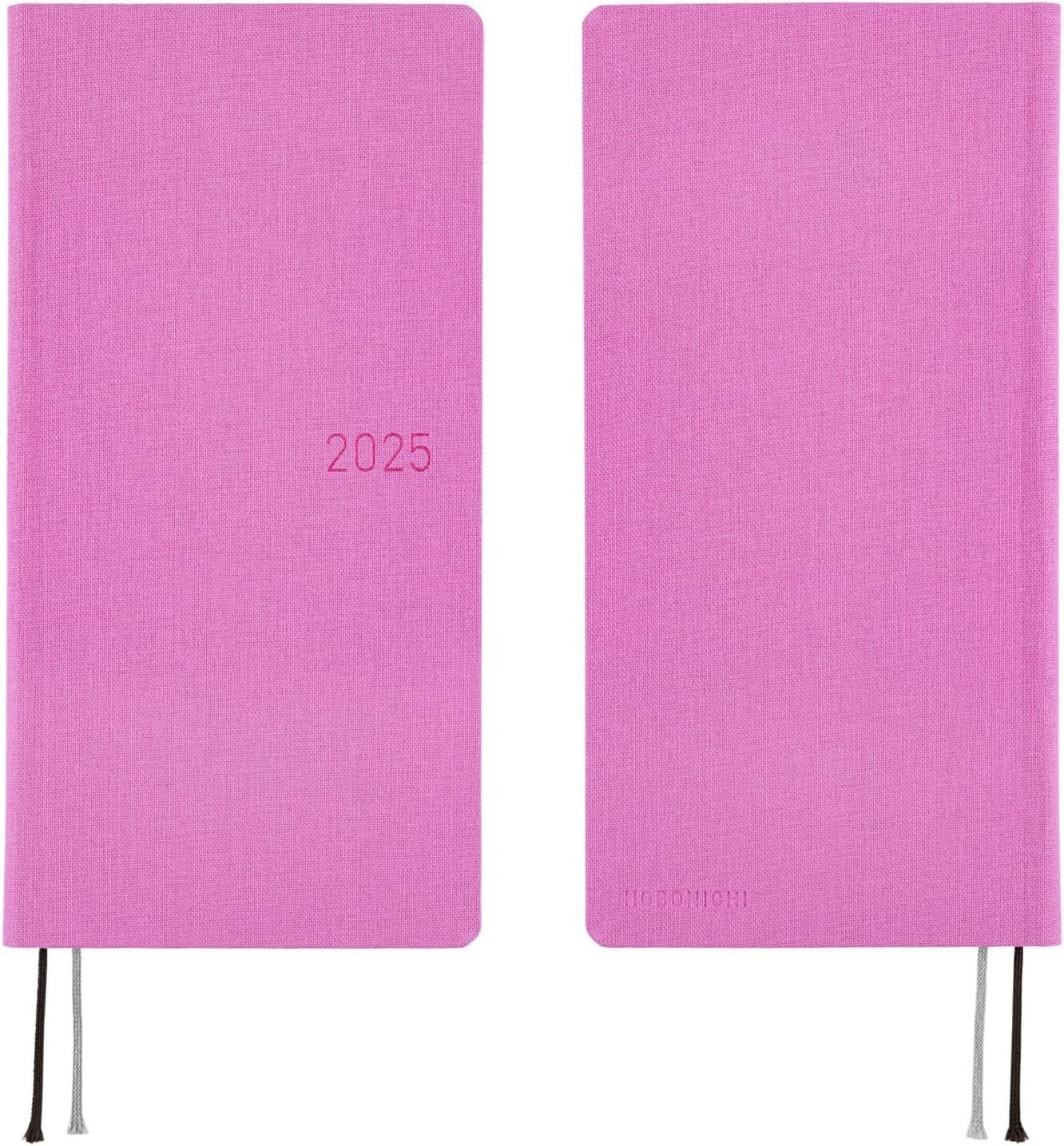 Stylish 2025 Hobonichi Techo MEGA Weekly Planner - Portable Sweet Purple Design