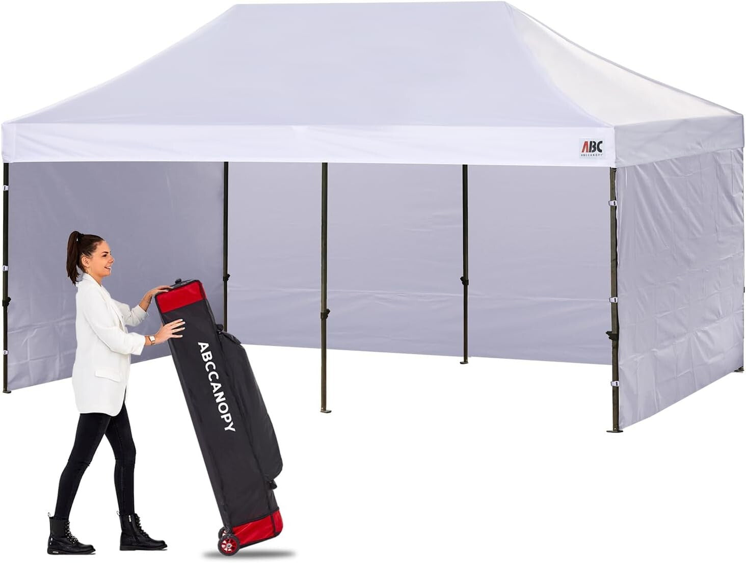 Instant Setup 10x20 Canopy Tent - Heavy Duty with Removable Sidewalls & UV Block