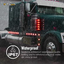 Load image into Gallery viewer, Set of 10 Waterproof 2-Inch Round Red LED Marker Lights for Trailers &amp; Trucks