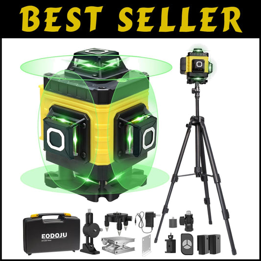 Rechargeable Laser Level with 16 Lines and Tripod – Accurate Home Renovations