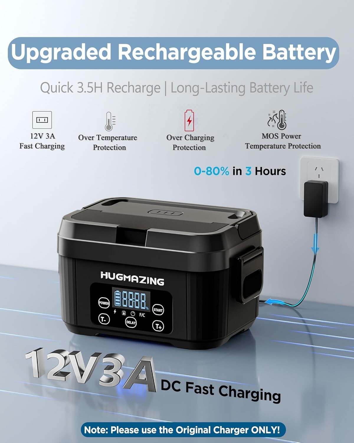 1100ML Cordless Electric Lunch Box - Ideal for Office, Outdoor, and Road Meals