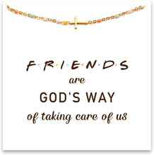 Load image into Gallery viewer, Charming 925 Silver and Gold Cross Bracelet with Meaningful Message - Gift-Ready