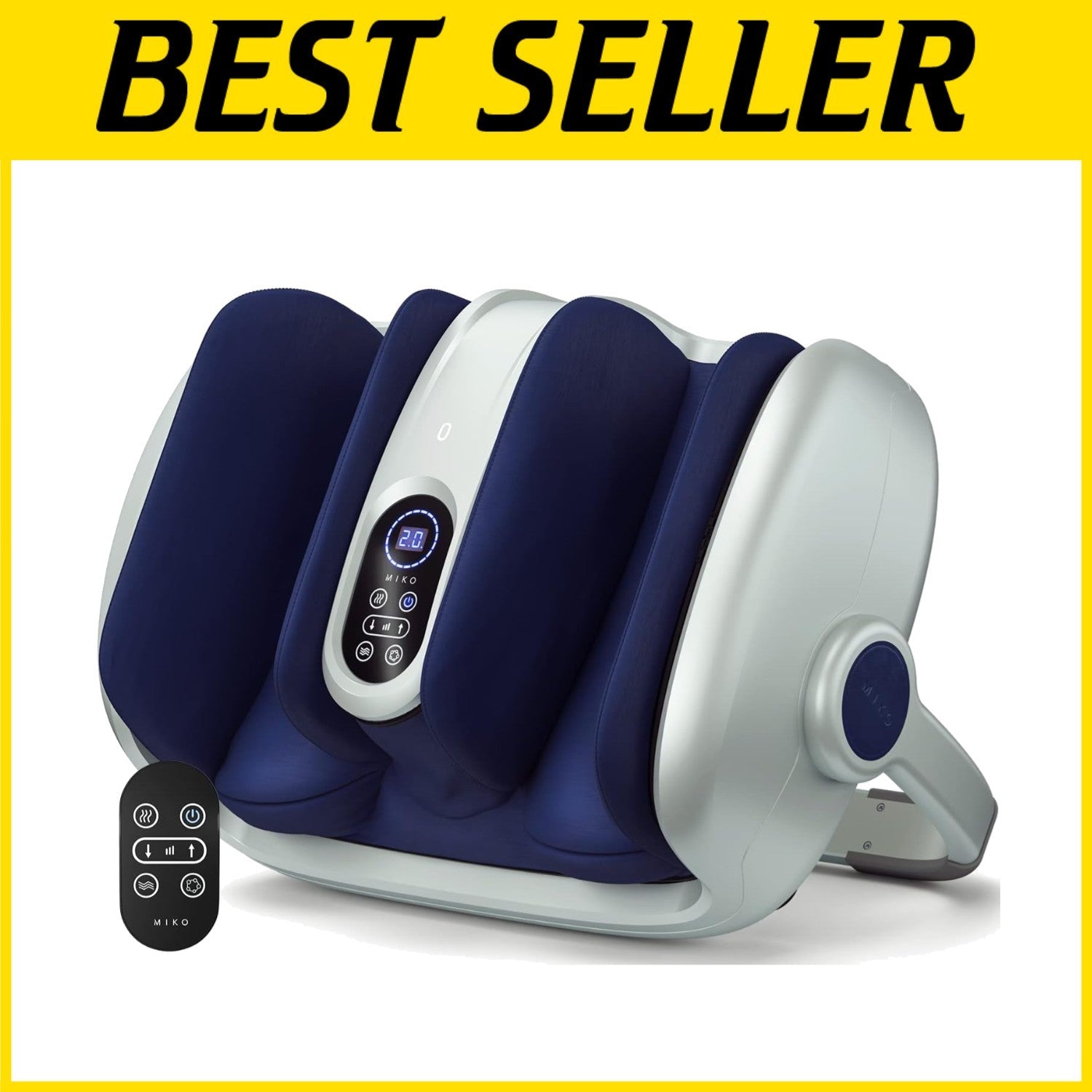 Deep Tissue Shiatsu Foot Massager with Remote Control & Adjustable Heat Therapy