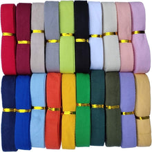 Load image into Gallery viewer, Soft &amp; Pliable Herringbone Tape - 1 Inch 100 Yards in 20 Beautiful Cotton Colors