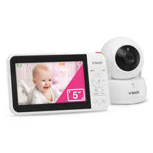 Load image into Gallery viewer, Pan &amp; Tilt Video Baby Monitor with 5'' LCD, Secure Transmission, Up to 1000ft