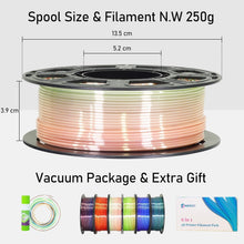 Load image into Gallery viewer, Creative 1.5kg Bundle: 6 Mixed Color Change Silk PLA Filaments for 3D Printing