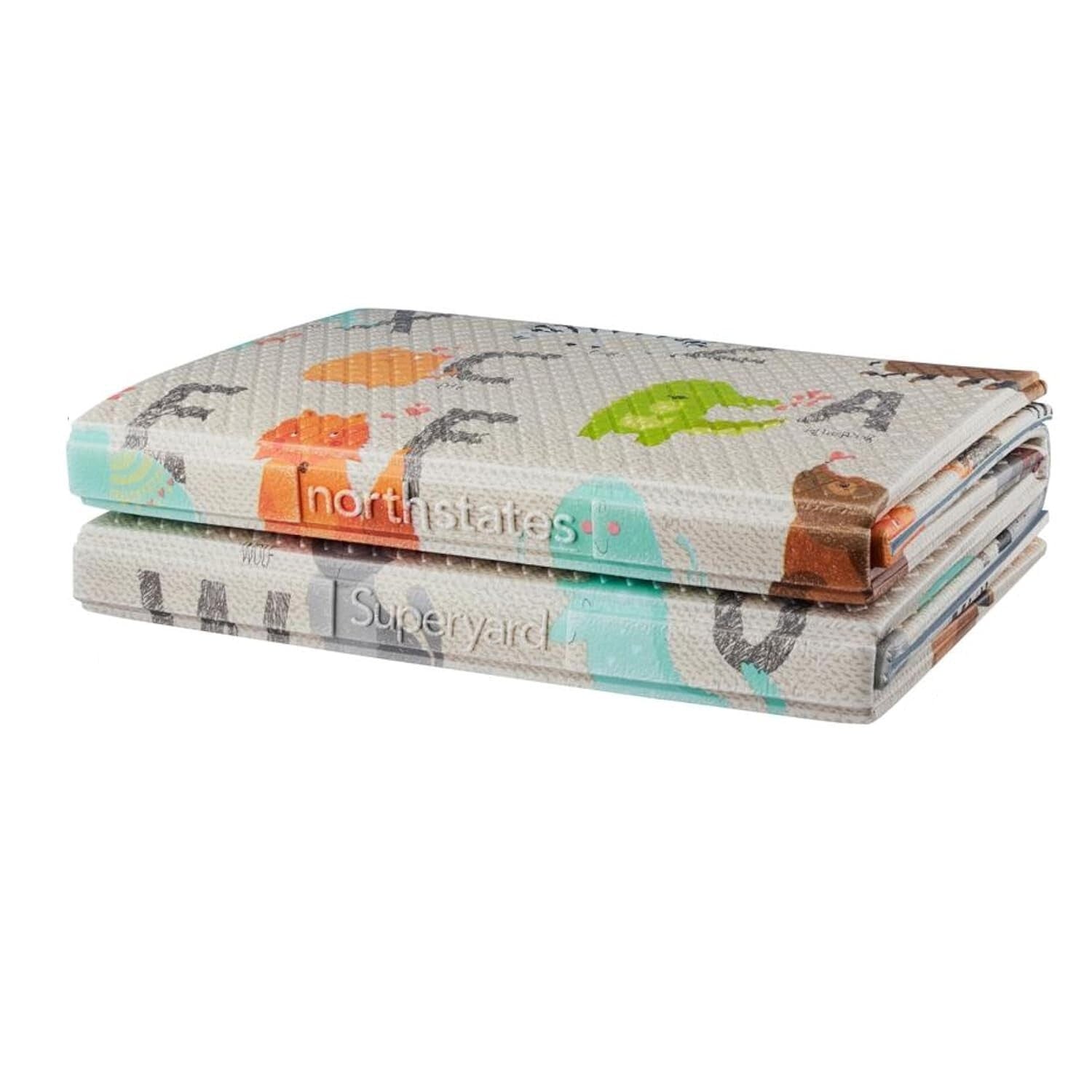 Portable 71"x71" ABC Padded Play Mat - Ideal for Tummy Time & Growing Minds