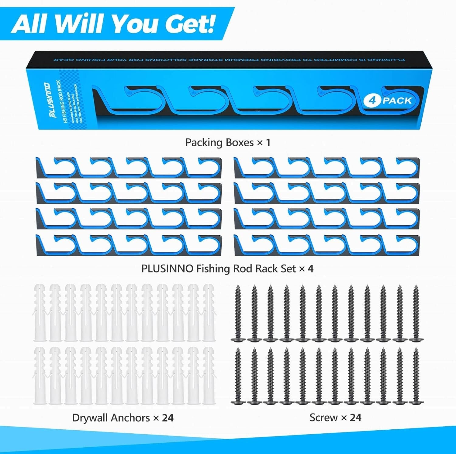 Durable Fishing Rod Storage: Holds 20 Rods - Efficient Wall/Ceiling Solution