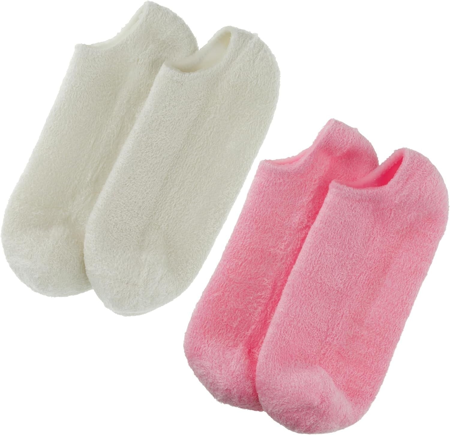 Hypoallergenic Moisturizing Gel Socks with Shea Butter - 2 Pack for Foot Care