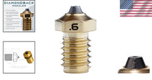 Load image into Gallery viewer, High-Performance 3D Printer Nozzle with Solid Diamond Tip - 0.6mm V6 Compatible