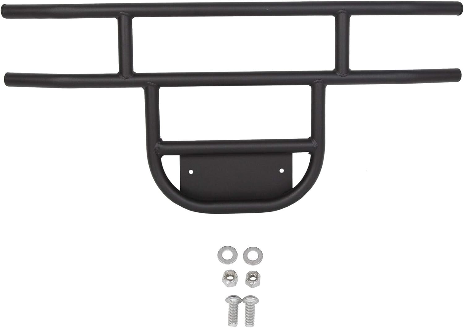 Sleek Matte Black Brush Guard for Club Car DS - Durable Steel Front Bumper